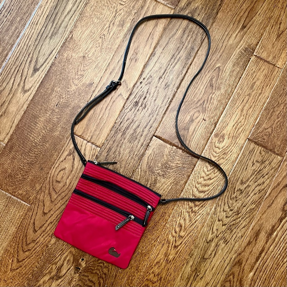 Dooney & Bourke Triple Zip Cross Body Bag, Brand New